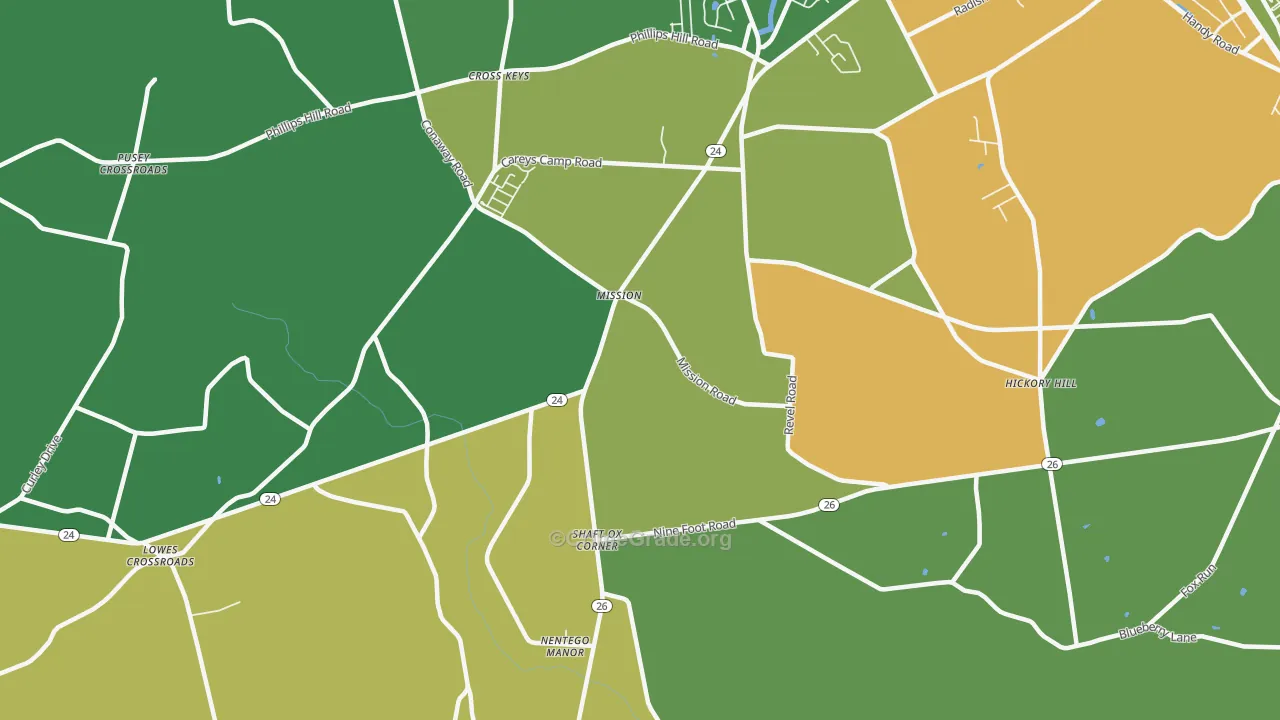 Mission, DE Map of Theft Rates