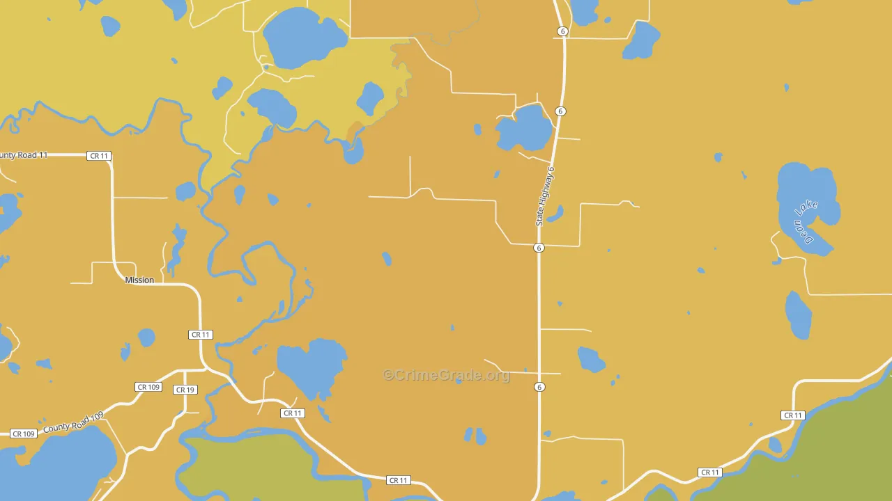 Mission, MN Map of Theft Rates