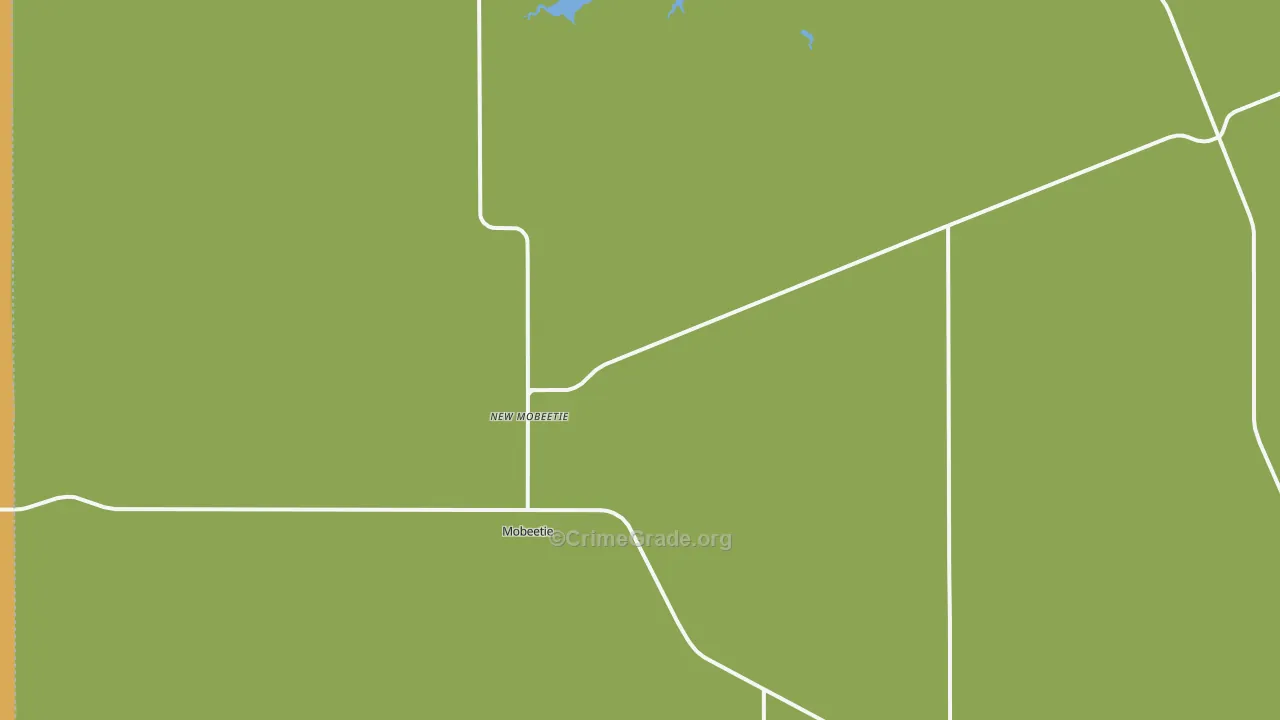 Mobeetie, TX Map of Theft Rates