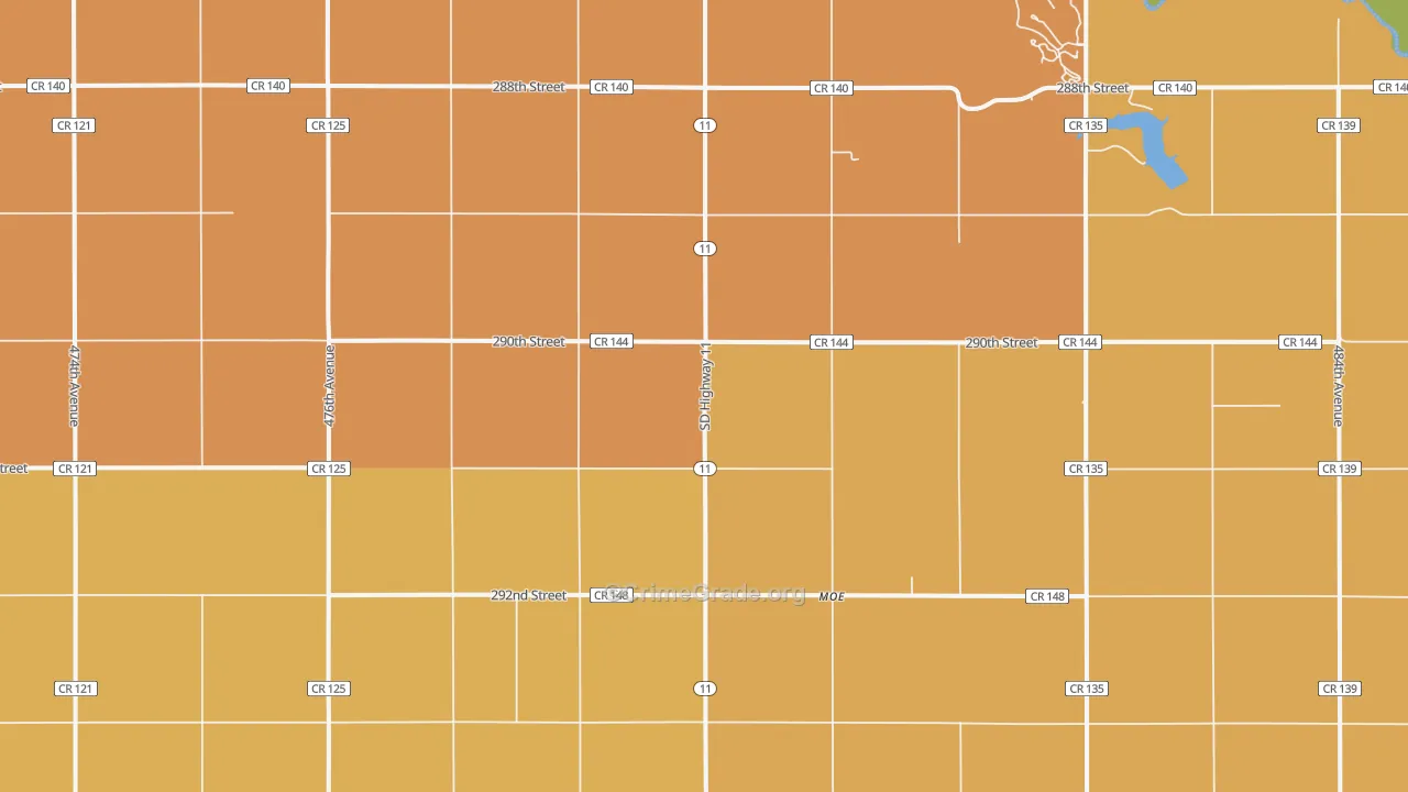 Moe, SD Map of Theft Rates