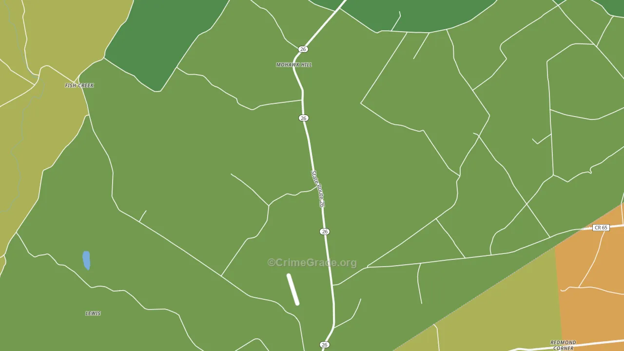 Mohawk Hill, NY Map of Theft Rates