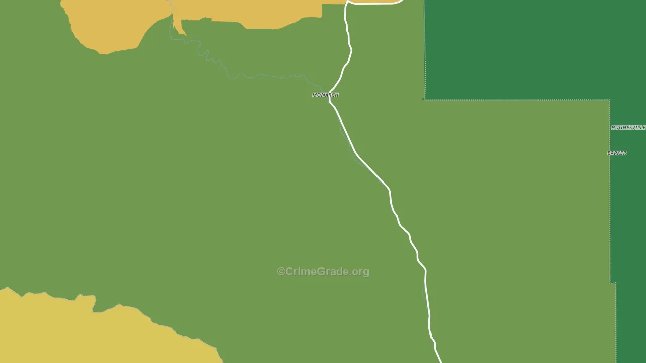 Monarch, MT Map of Theft Rates