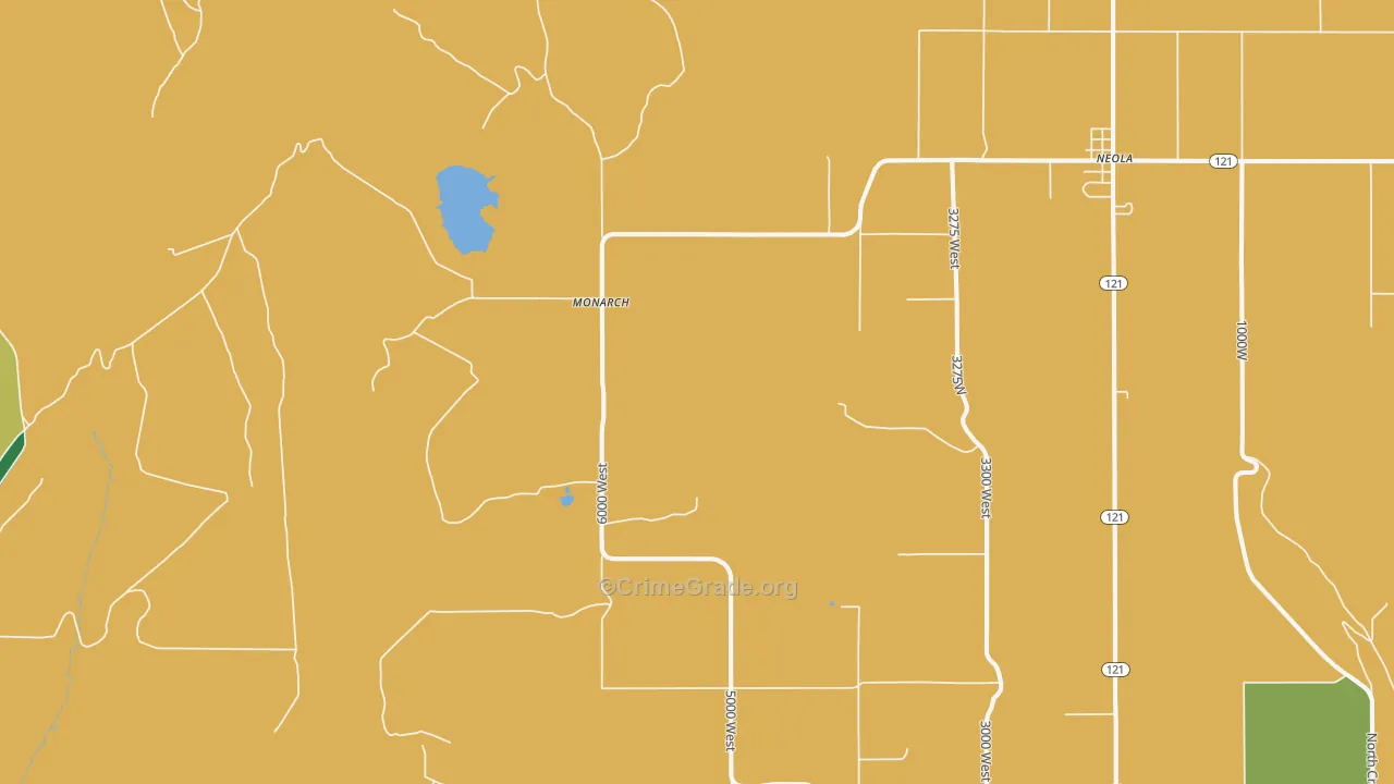 Monarch, UT Map of Theft Rates