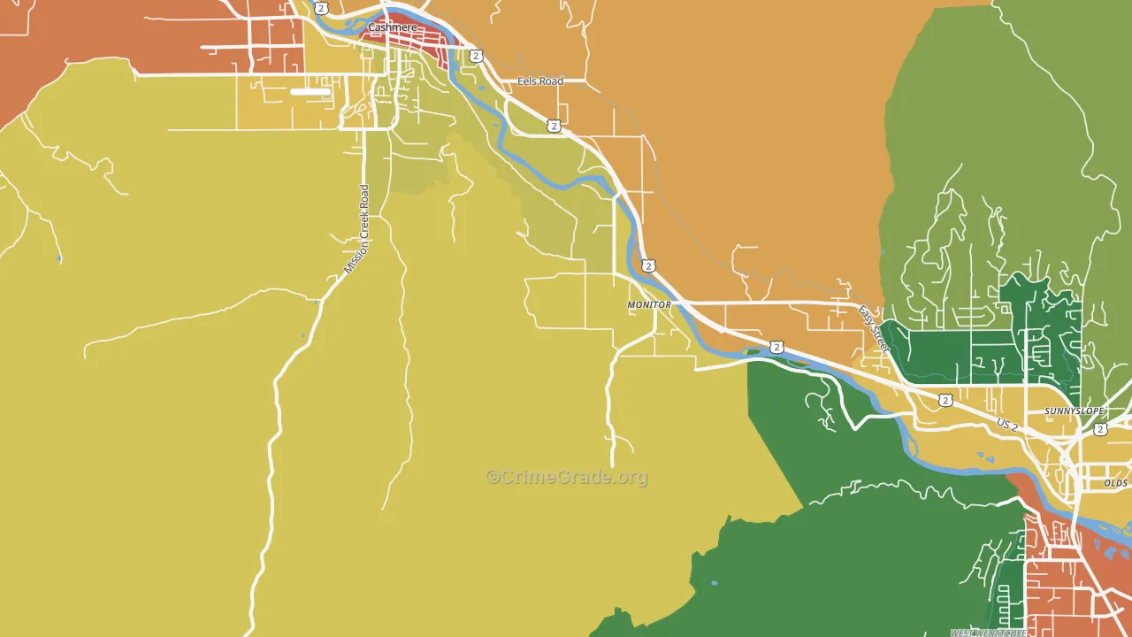 Monitor, WA Map of Theft Rates