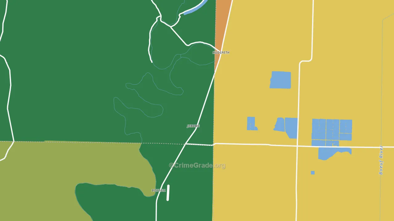 Montrose, AR Map of Theft Rates