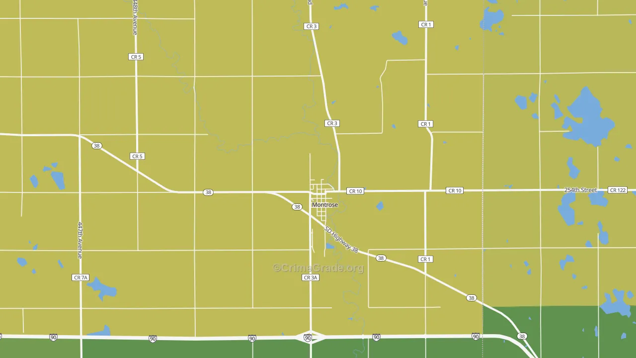 Montrose, SD Map of Theft Rates