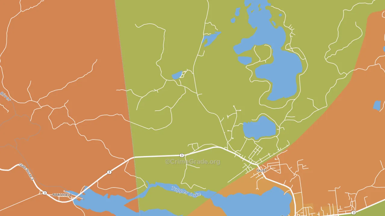 Moody, NY Map of Theft Rates