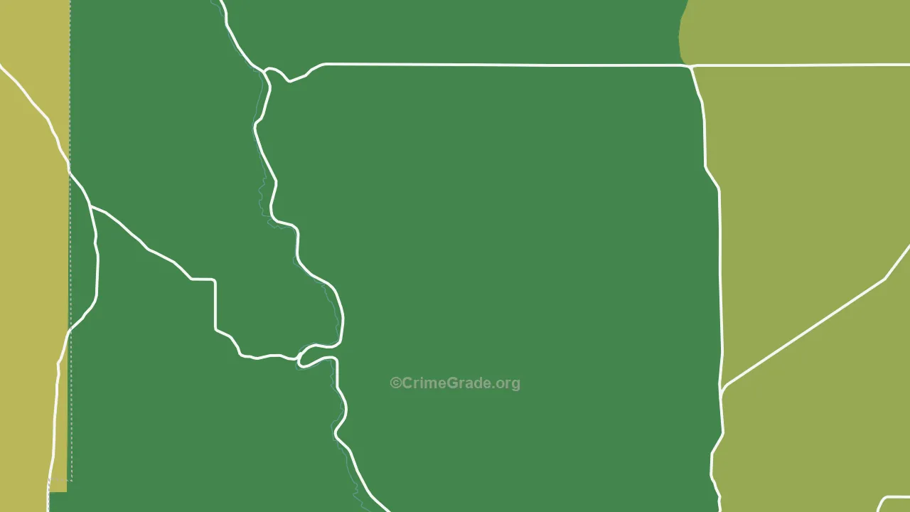 Morgan, OR Map of Theft Rates