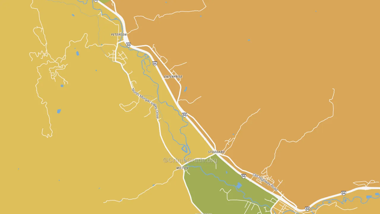 Morgan, UT Map of Theft Rates