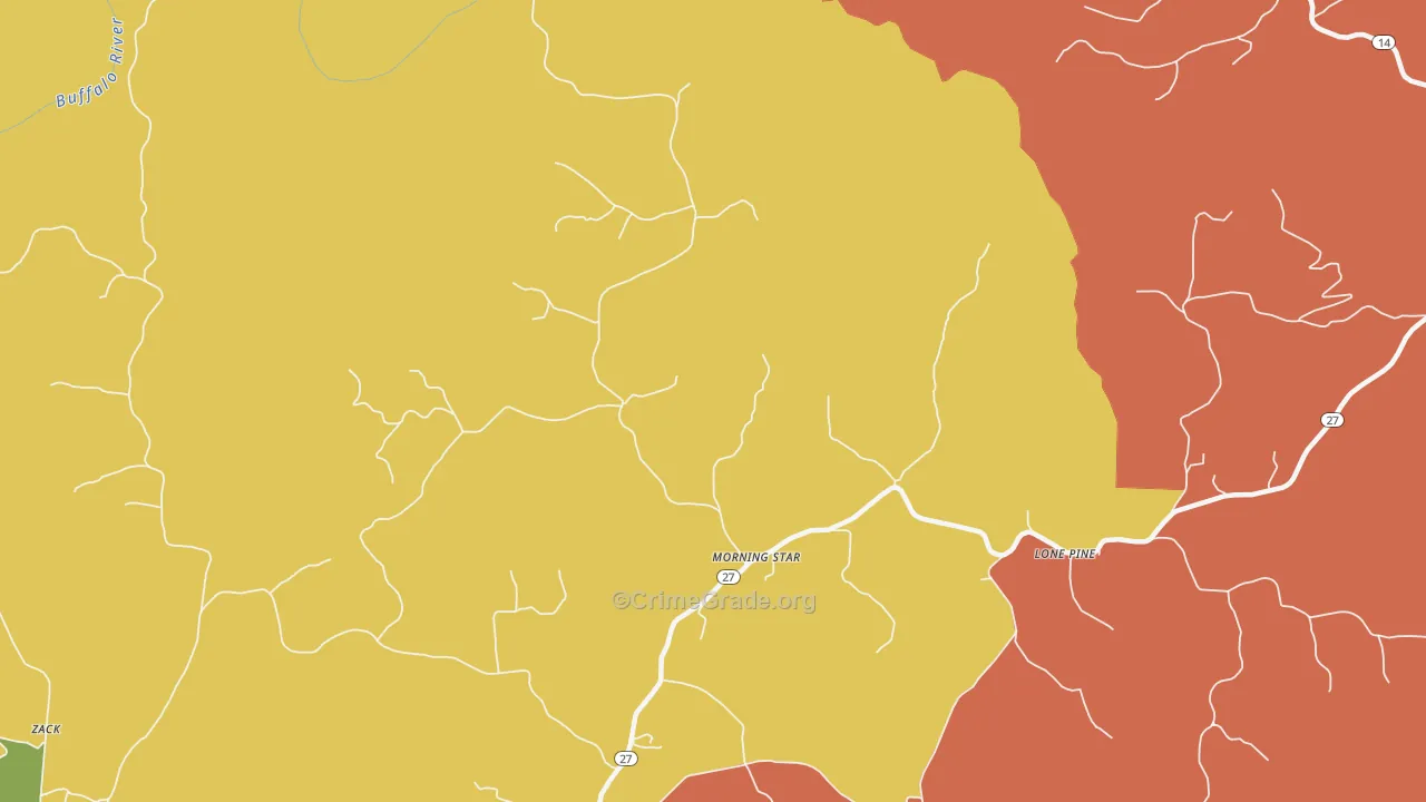 Morning Star, AR Map of Theft Rates