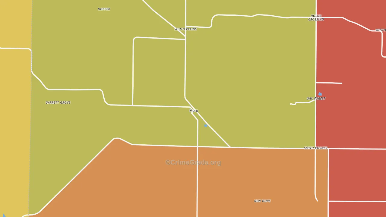 Moro, AR Map of Theft Rates