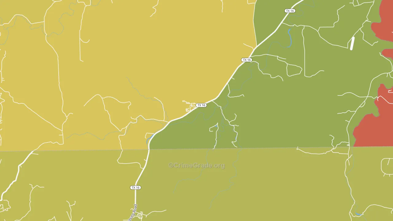 Morris Ranch, TX Map of Theft Rates
