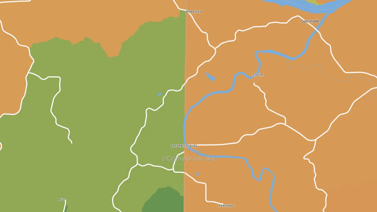 Morrison, MO Map of Theft Rates