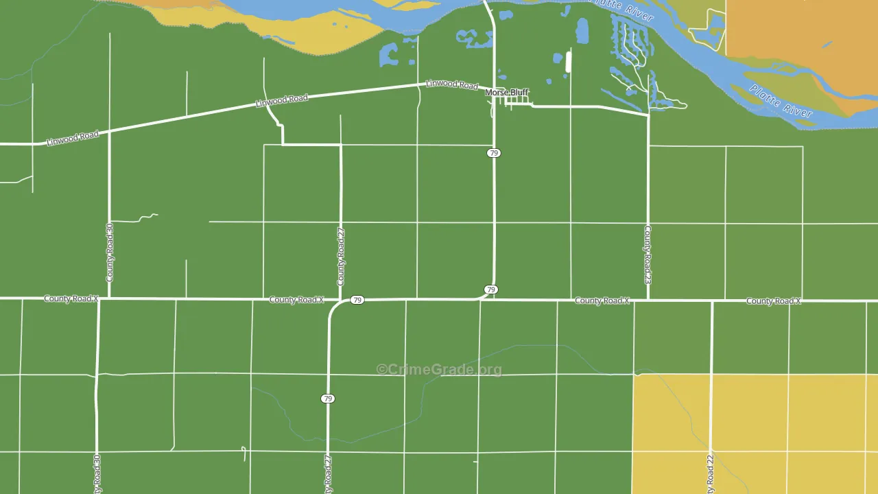 Morse Bluff, NE Map of Theft Rates