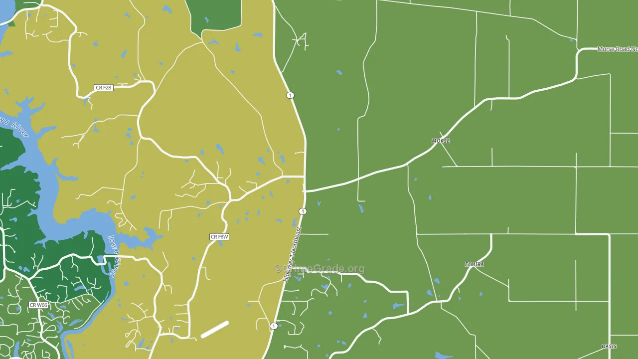 Morse, IA Map of Theft Rates