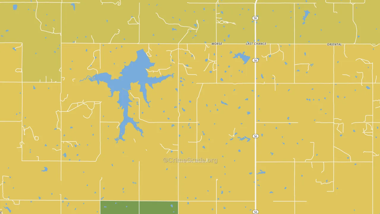 Morse, OK Map of Theft Rates