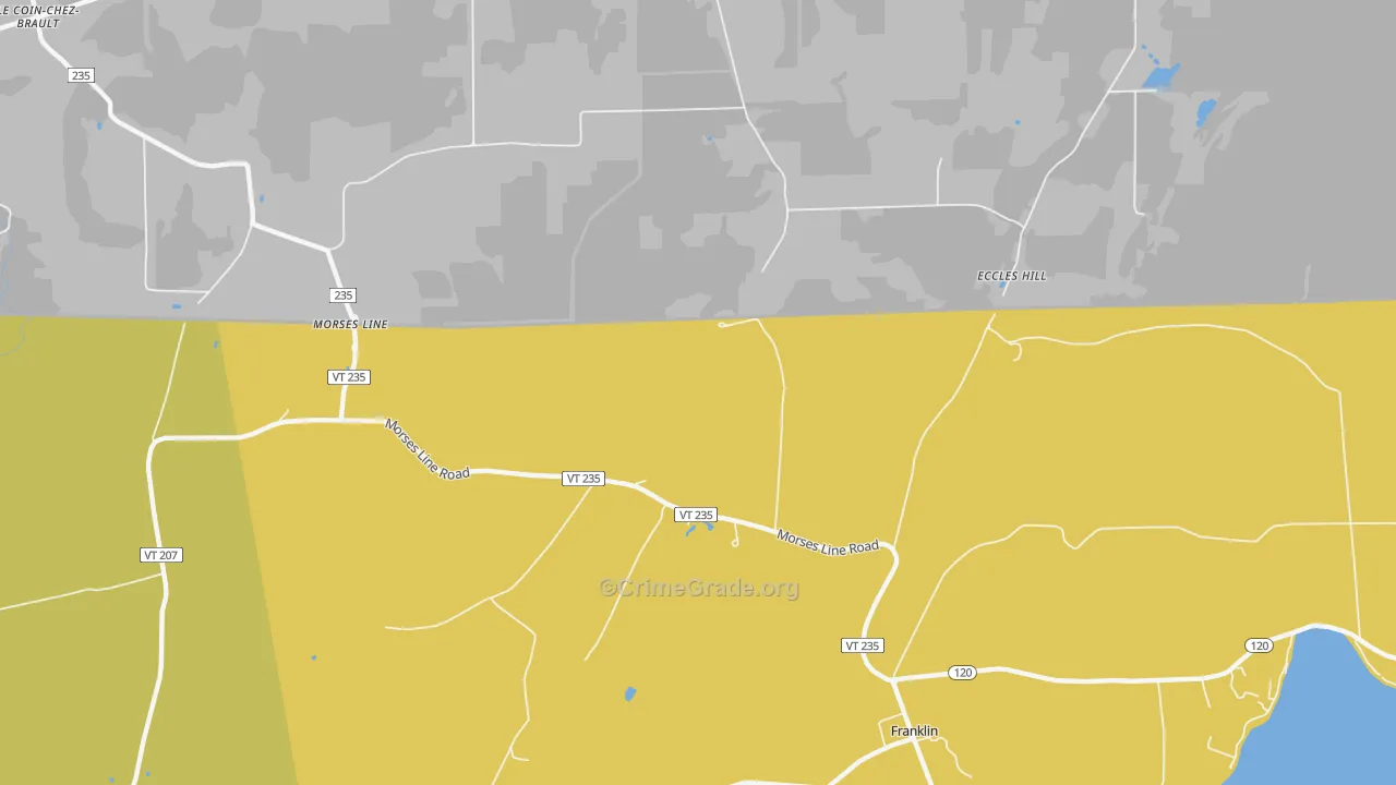 Morses Line, VT Map of Theft Rates
