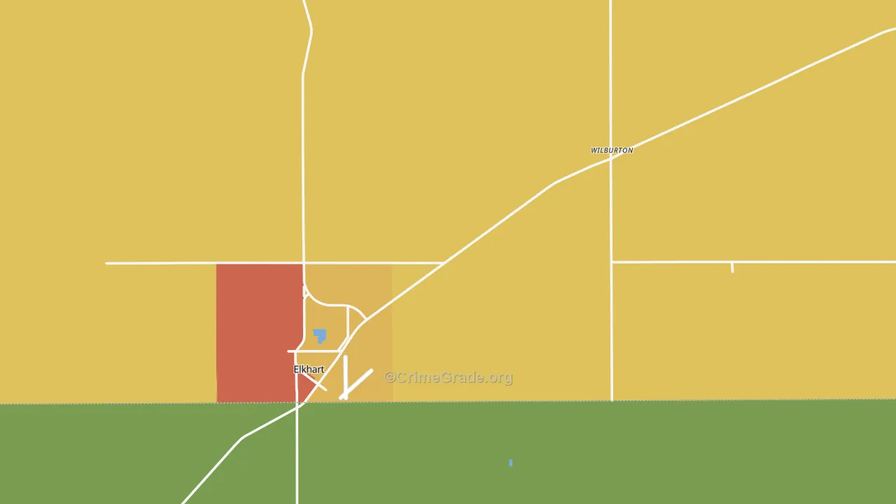 Morton County, KS Map of Theft Rates
