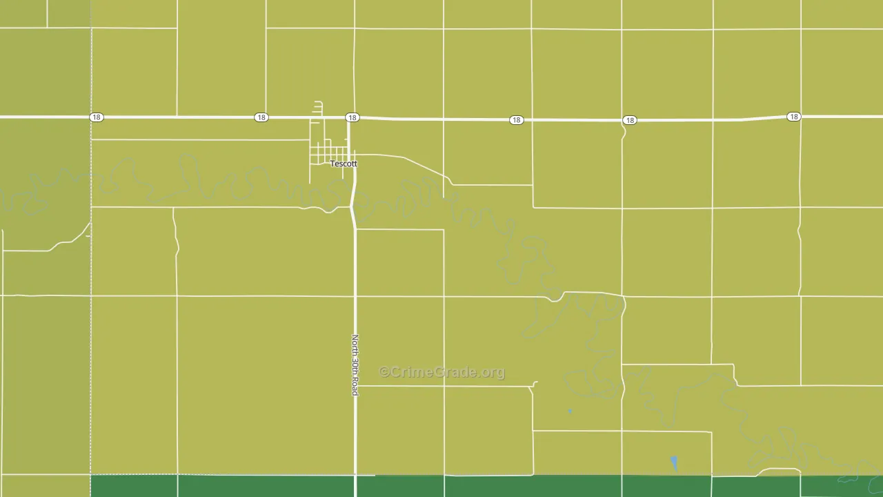 Morton, KS Map of Theft Rates