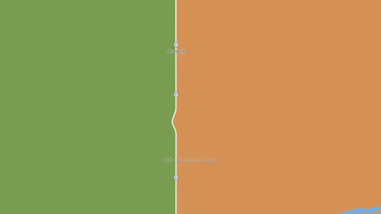 Mound City, SD Map of Theft Rates