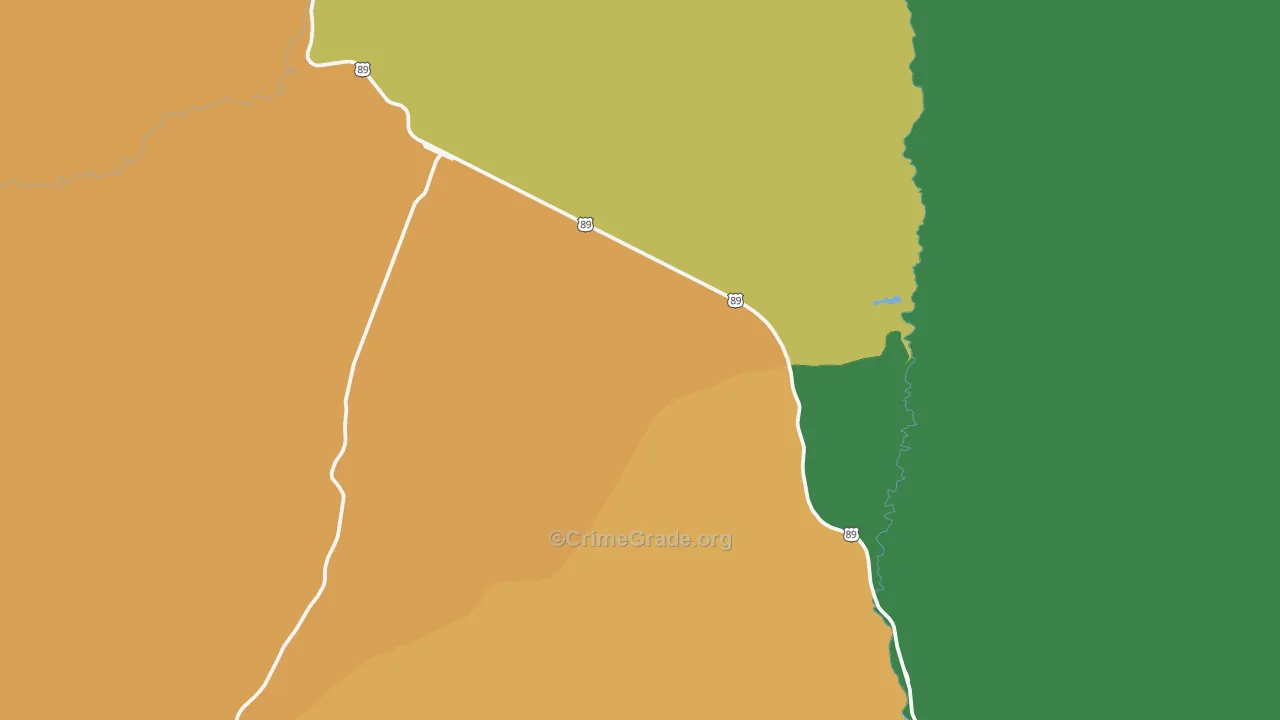 Mount Carmel Junction, UT Map of Theft Rates