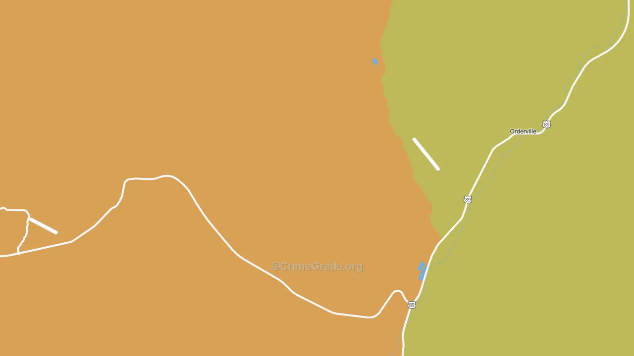 Mount Carmel, UT Map of Theft Rates