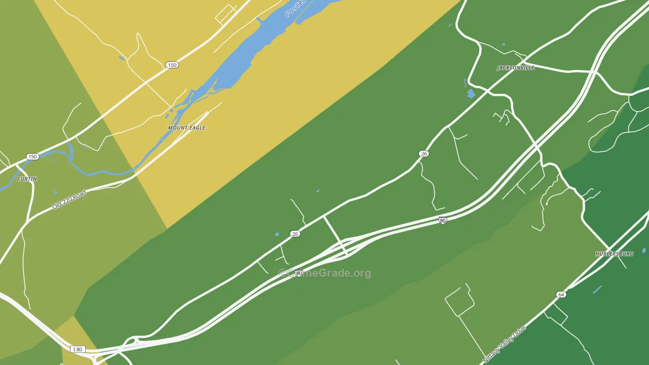 Mount Eagle, PA Map of Theft Rates
