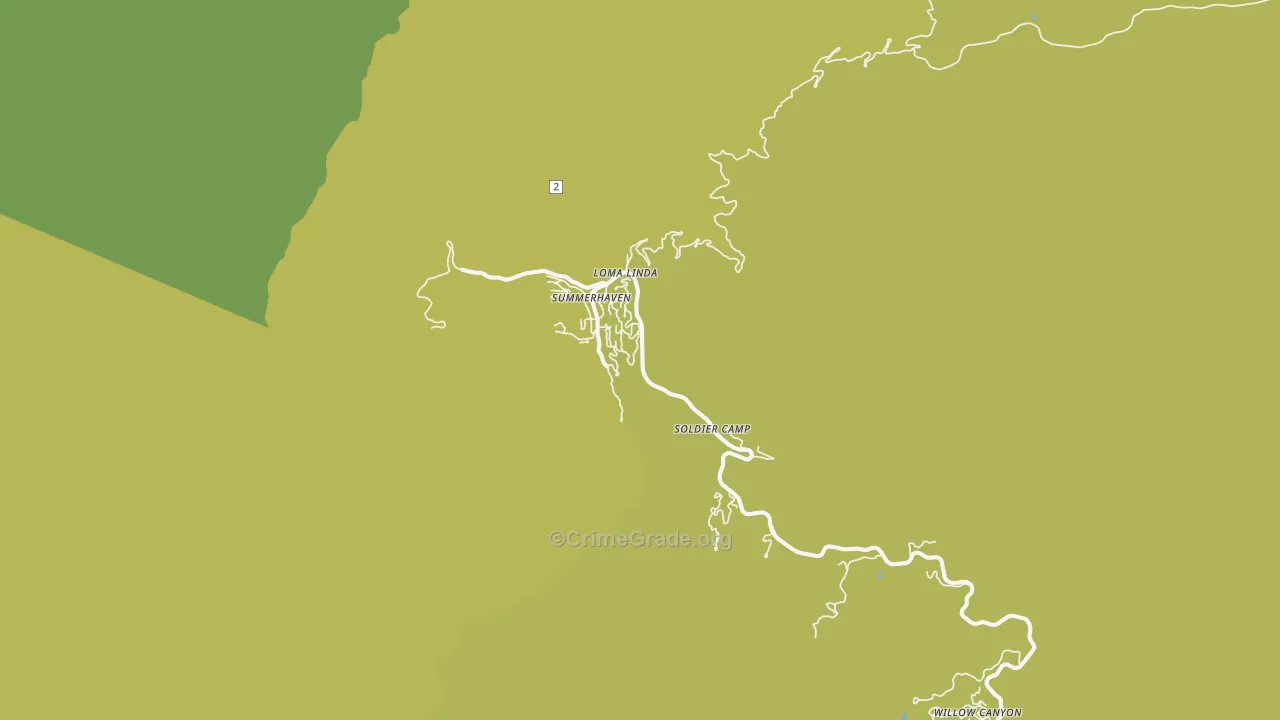 Mount Lemmon, AZ Map of Theft Rates