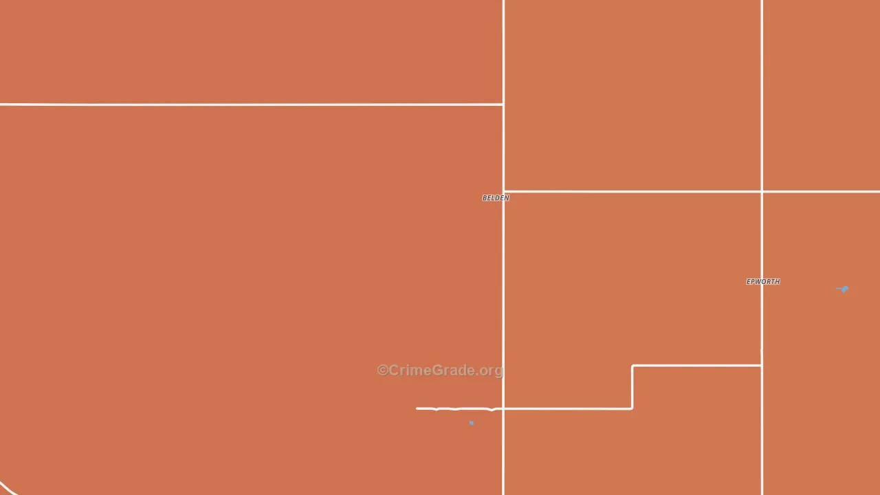 Mountrail County, ND Map of Theft Rates
