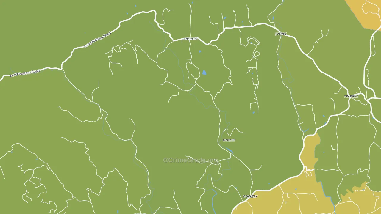 Moxley, NC Map of Theft Rates