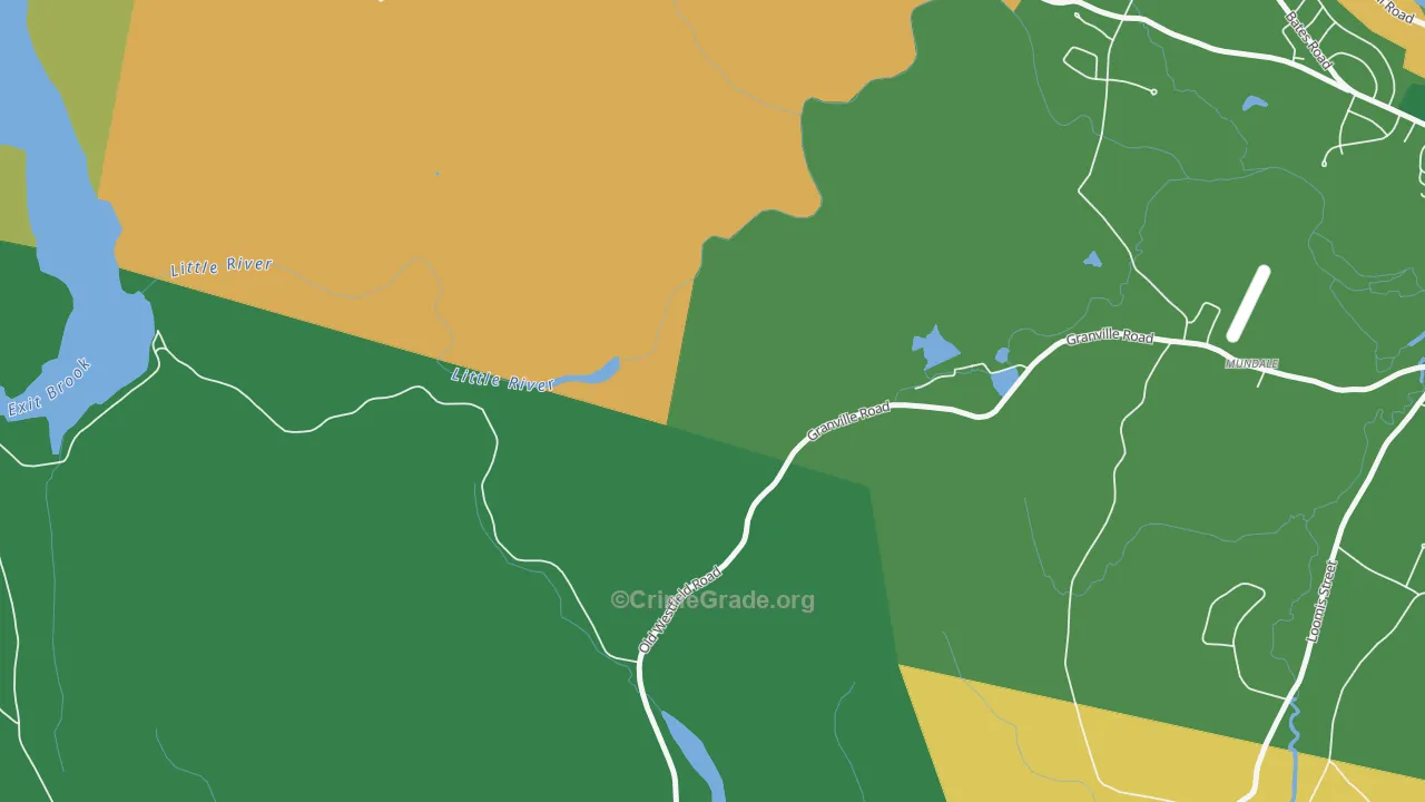 Mundale, MA Map of Theft Rates