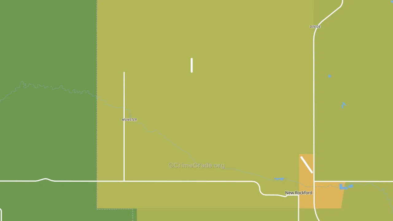 Munster, ND Map of Theft Rates