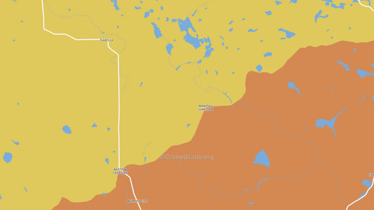 Murphy City, MN Map of Theft Rates