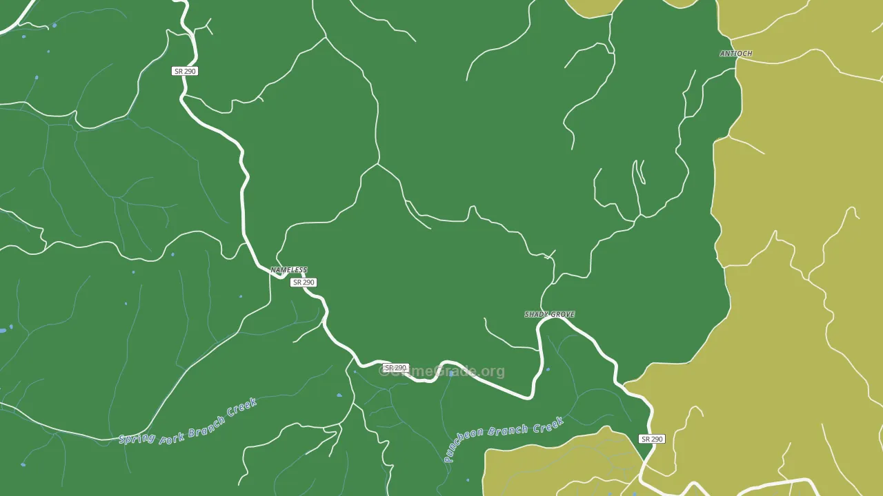 Nameless, TN Map of Theft Rates