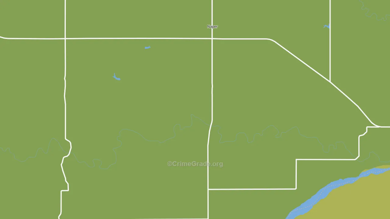 Naper, NE Map of Theft Rates