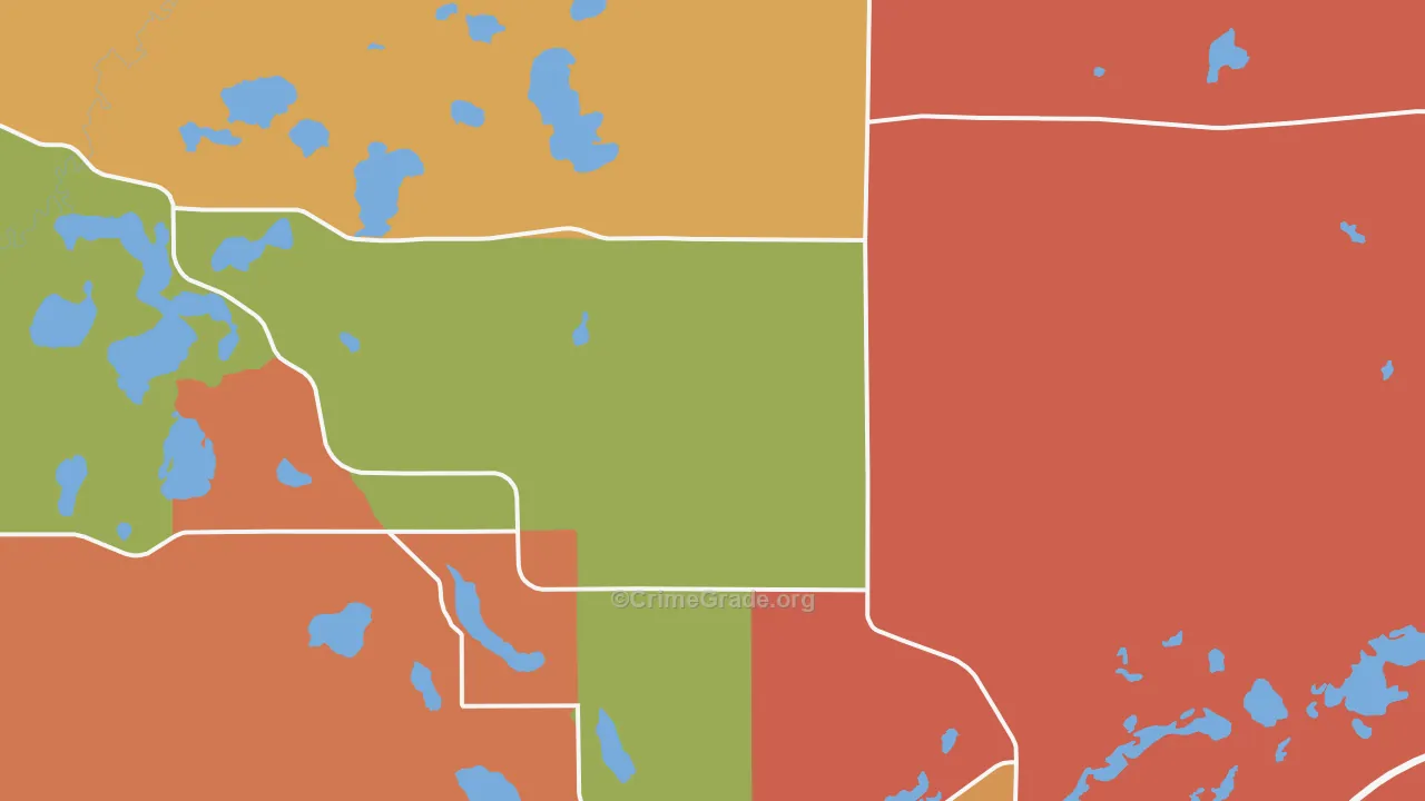 Nashwauk, MN Map of Theft Rates