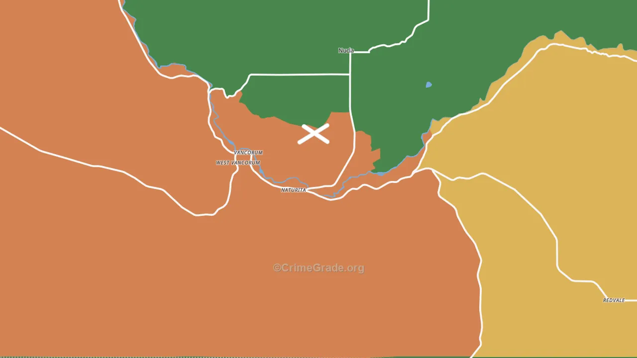 Naturita, CO Map of Theft Rates