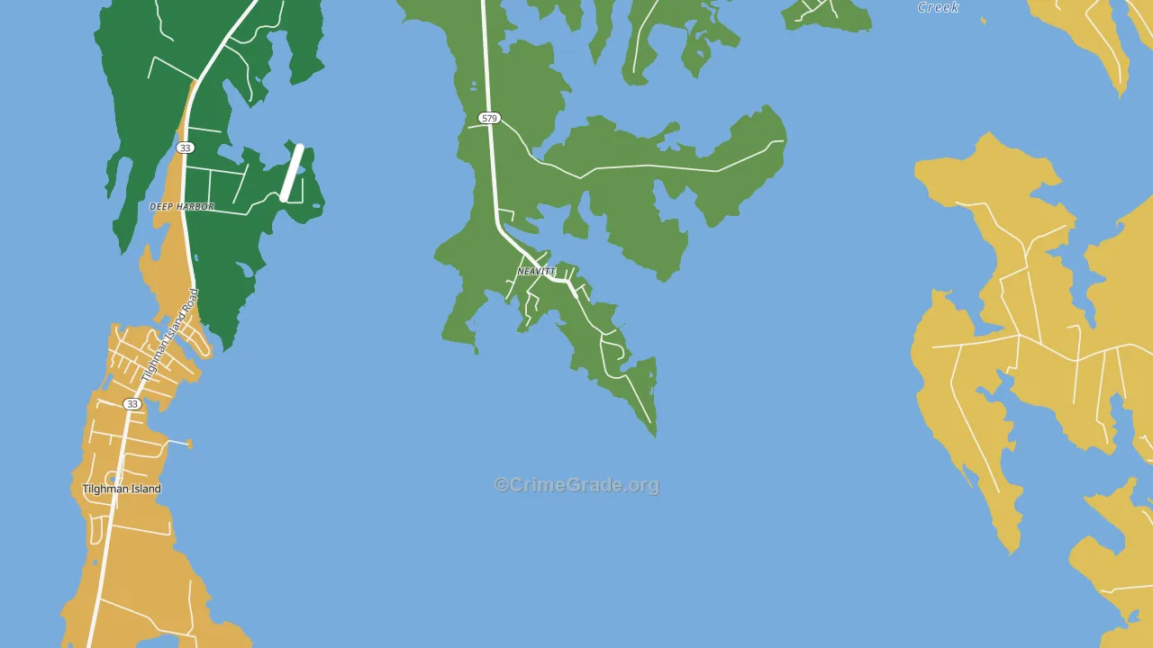 Neavitt, MD Map of Theft Rates