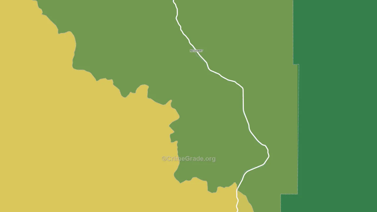 Neihart, MT Map of Theft Rates