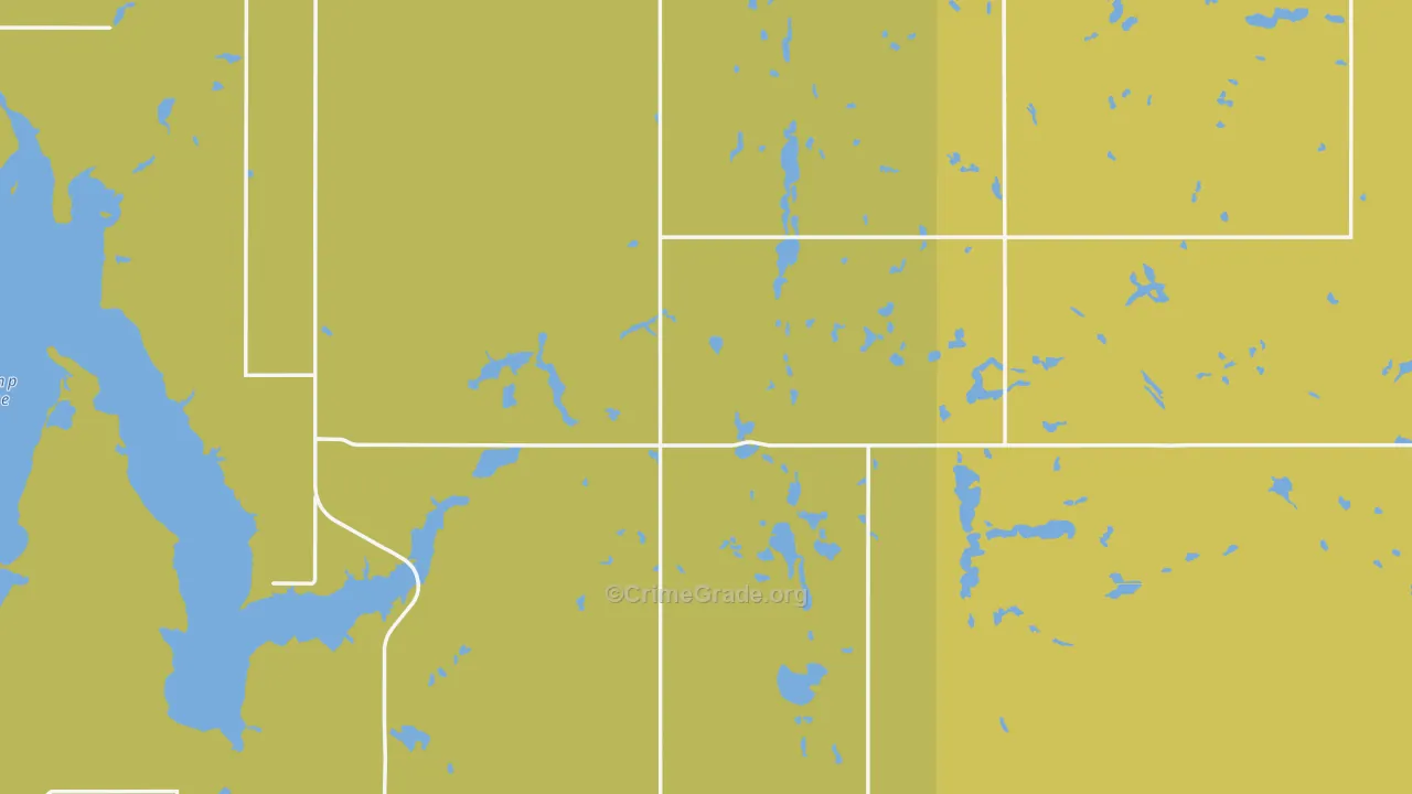 Nelson County, ND Map of Theft Rates