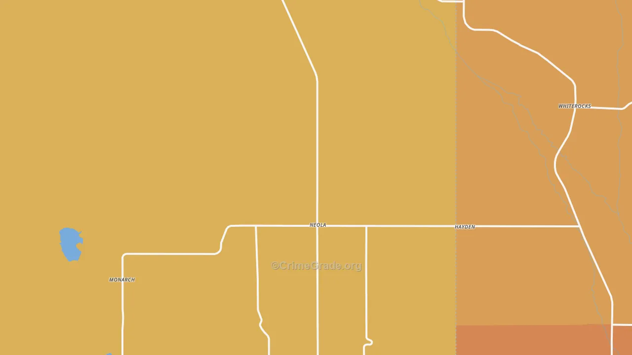 Neola, UT Map of Theft Rates