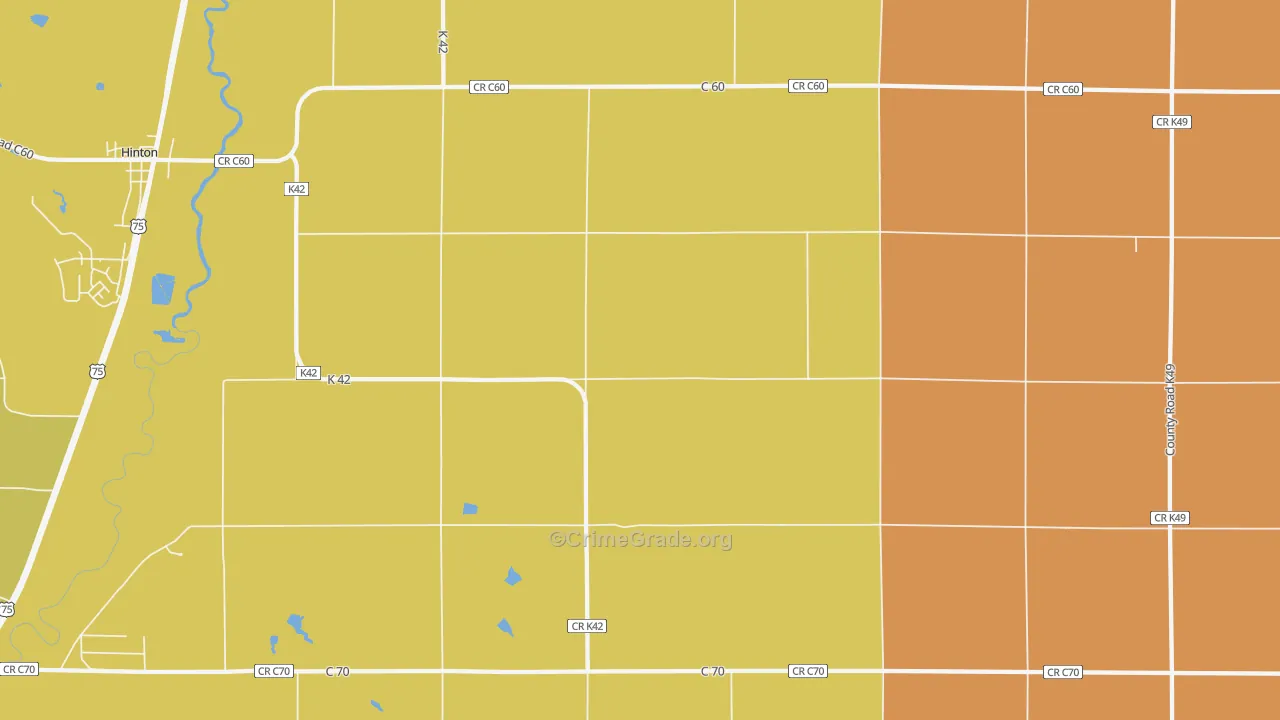 Neptune, IA Map of Theft Rates