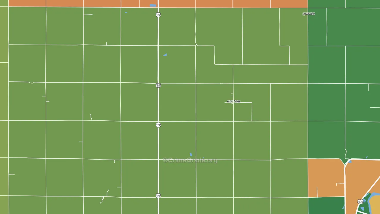 Neutral, KS Map of Theft Rates