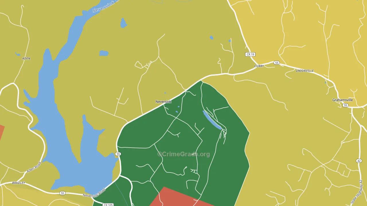 Neversink, NY Map of Theft Rates