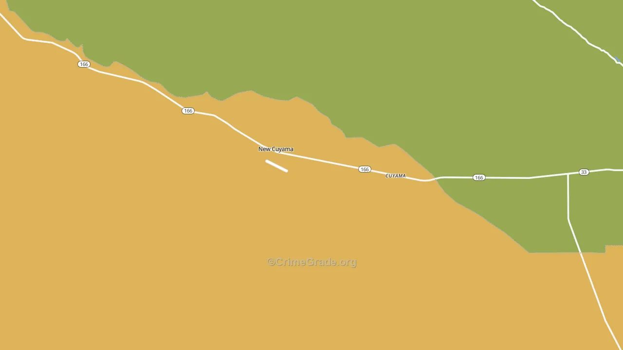 New Cuyama, CA Map of Theft Rates