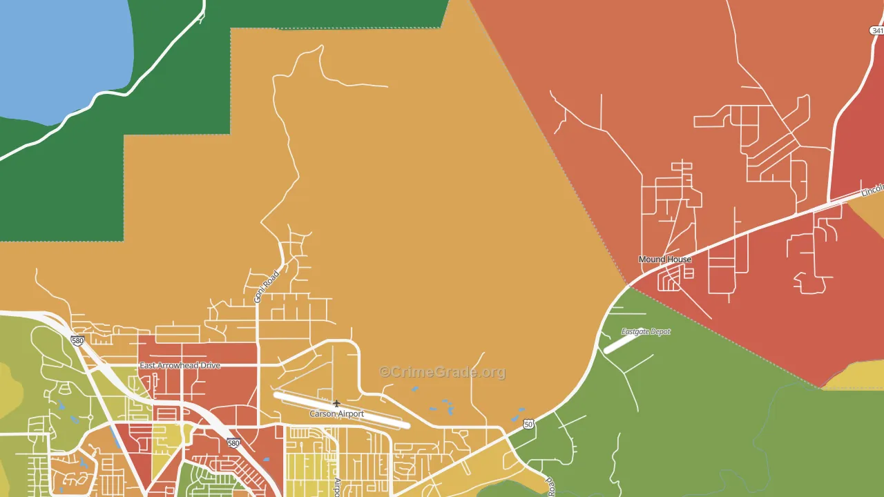 New Empire, NV Map of Theft Rates