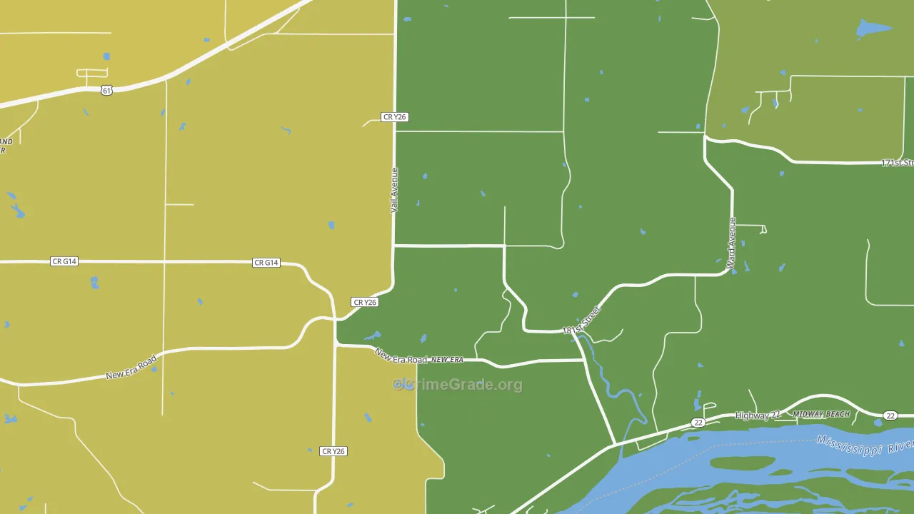 New Era, IA Map of Theft Rates