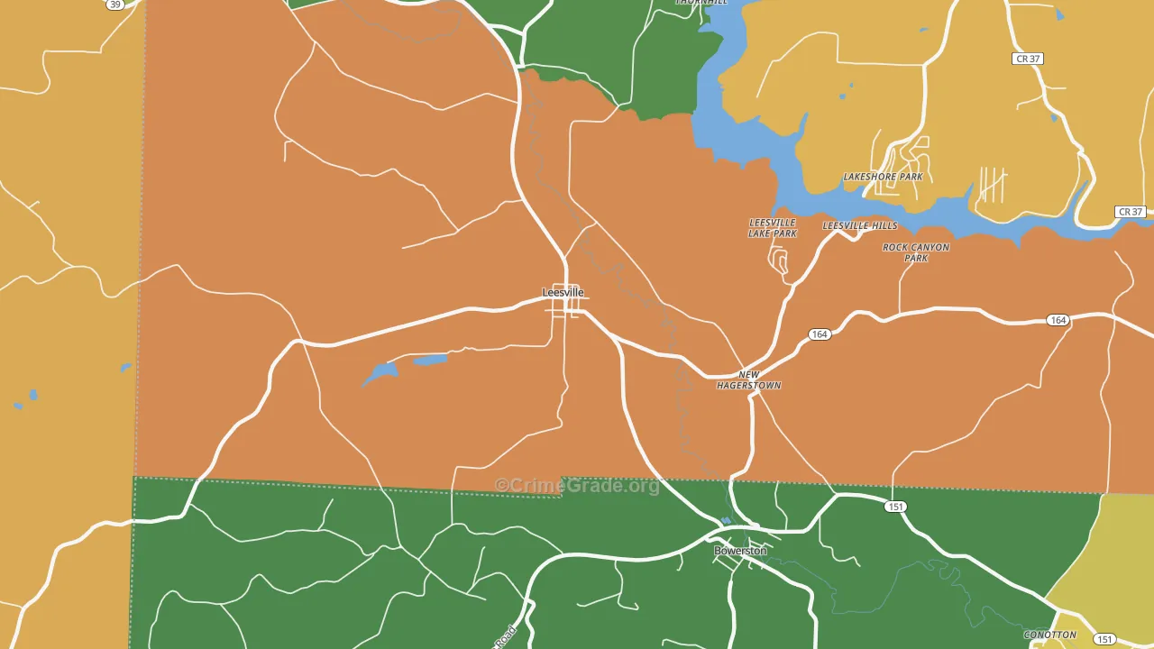 New Hagerstown, OH Map of Theft Rates