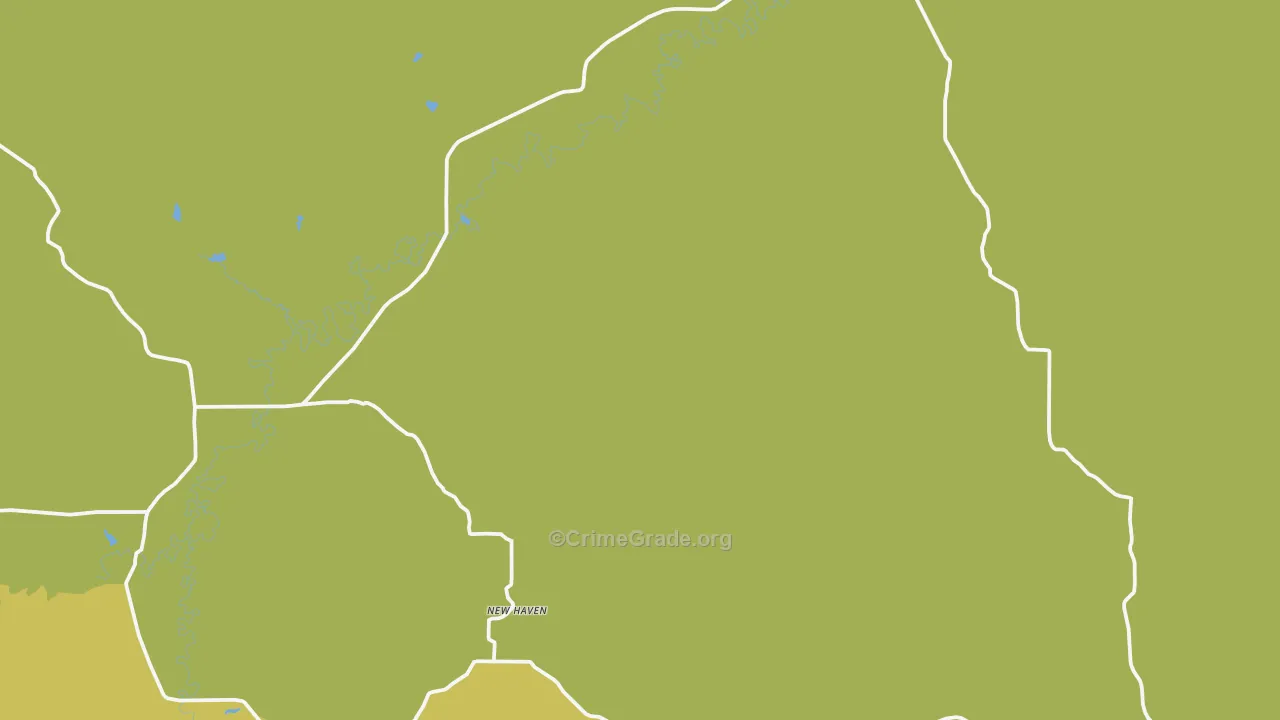 New Haven, WY Map of Theft Rates