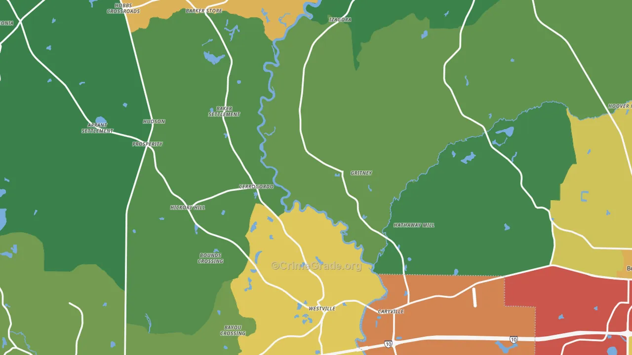 New Hope, FL Map of Theft Rates